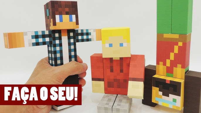 Bonecos do Minecraft de Papel: Como Fazer - Artesanato Passo a Passo!