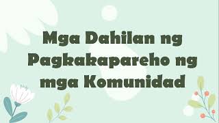 Yunit 2 Aralin 7 Ang Aking Komunidad at ang Ibang Komunidad part 2