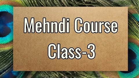 Mehndi Class-3 /how to learn Mehndi for beginners/shapes practice/how to learn henna/mehndi Class