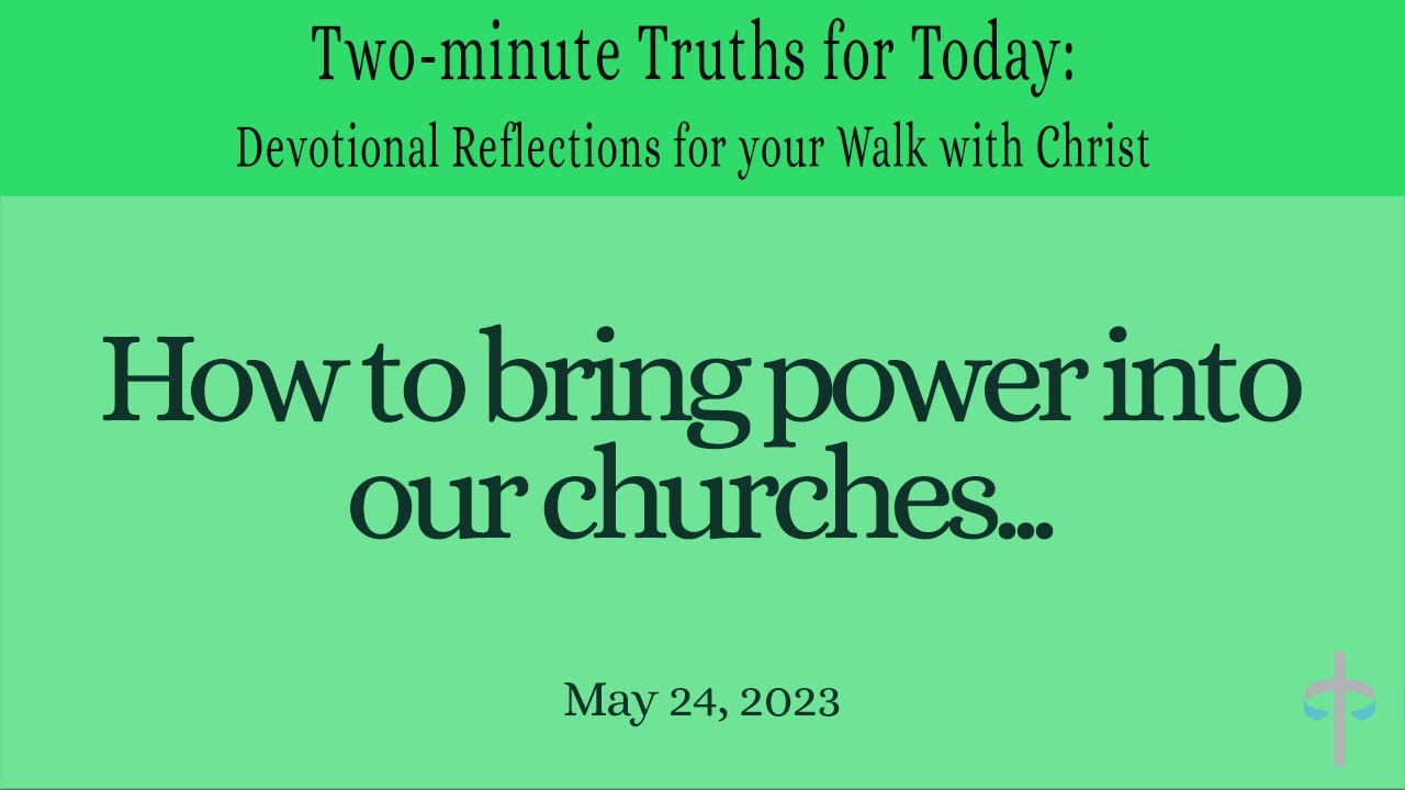 How to bring power into our churches... (Voice only / no music) - YouTube