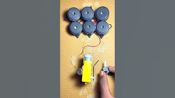 Powering 6 Buzzer With Gear Motor #tech #diy #project #schoolproject