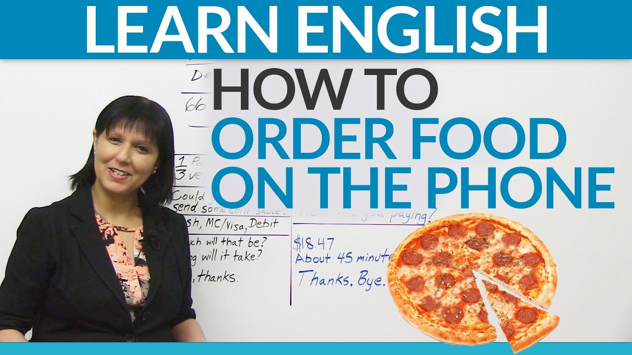 ⁣Real English - Ordering food on the phone