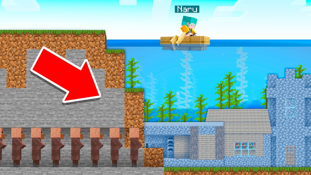 Os VILLAGER ESCONDERAM  a Vila no Minecraft!