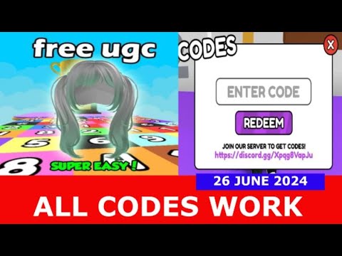 *ALL CODES WORK* UGC Math Race ROBLOX | JUNE 26, 2024 - YouTube