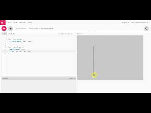 Drawing lines using P5