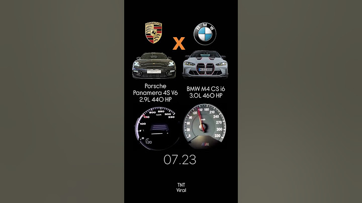 Porsche Panamera 4S V6 2.9L 440 HP vs BMW M4 CS i6 3.OL 46O HP