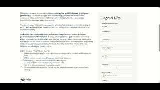 Databricks Virtual Workshop - Unity Catalog:  Unified, Open Governance for Data & AI