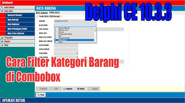 Cara Filter Kategori Barang di Combobox  dengan Delphi dan MySQL