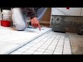 CURBLESS SHOWER TRANSITION --- HOW TO TAPER TILE TO DRAIN