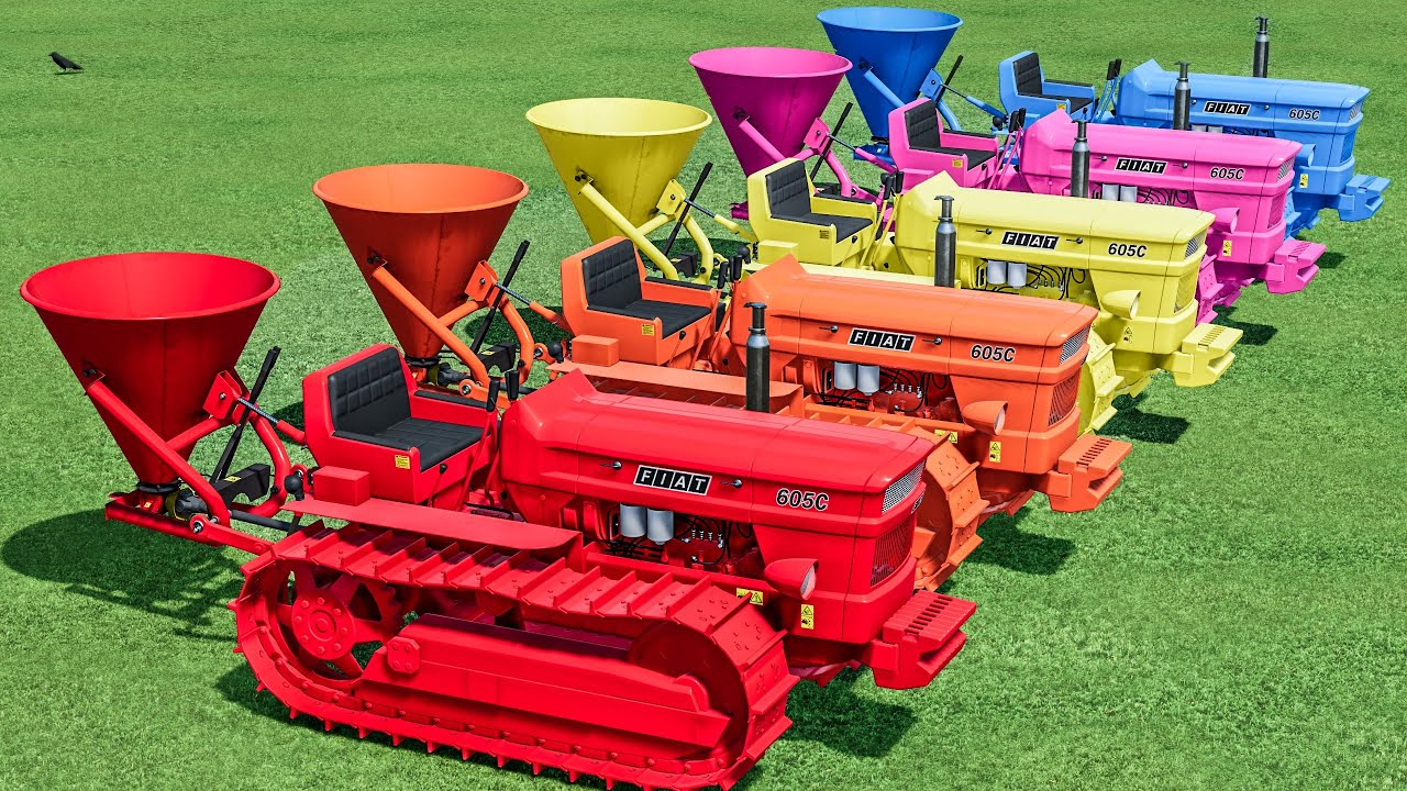 Trackors Colours Tractors Of Colors - Lime Job With Fiat Crawler Tractors - Farming ...