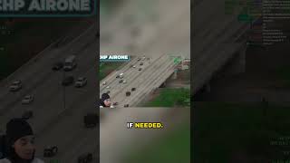 How is this car still driving with no tires #police #chase #shorts