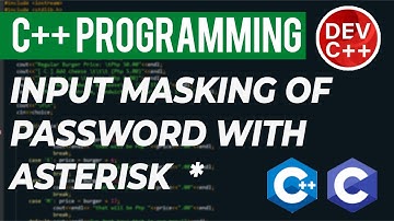 C++ Programming Tutorial - Masking the Password using Asterisk