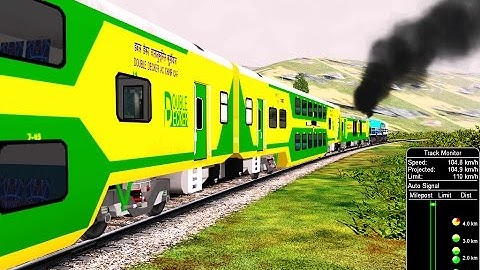 Double Decker Service From marwar jn to bewar || Indian Railways In MSTS Open Rail