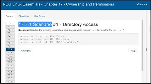 Intro to Linux | Cisco pre-lab 17 | Ownership and permission scenario, cisco examples
