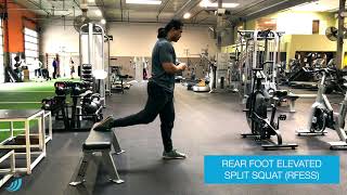 Rear Foot Elevated Split Squat (RFESS)