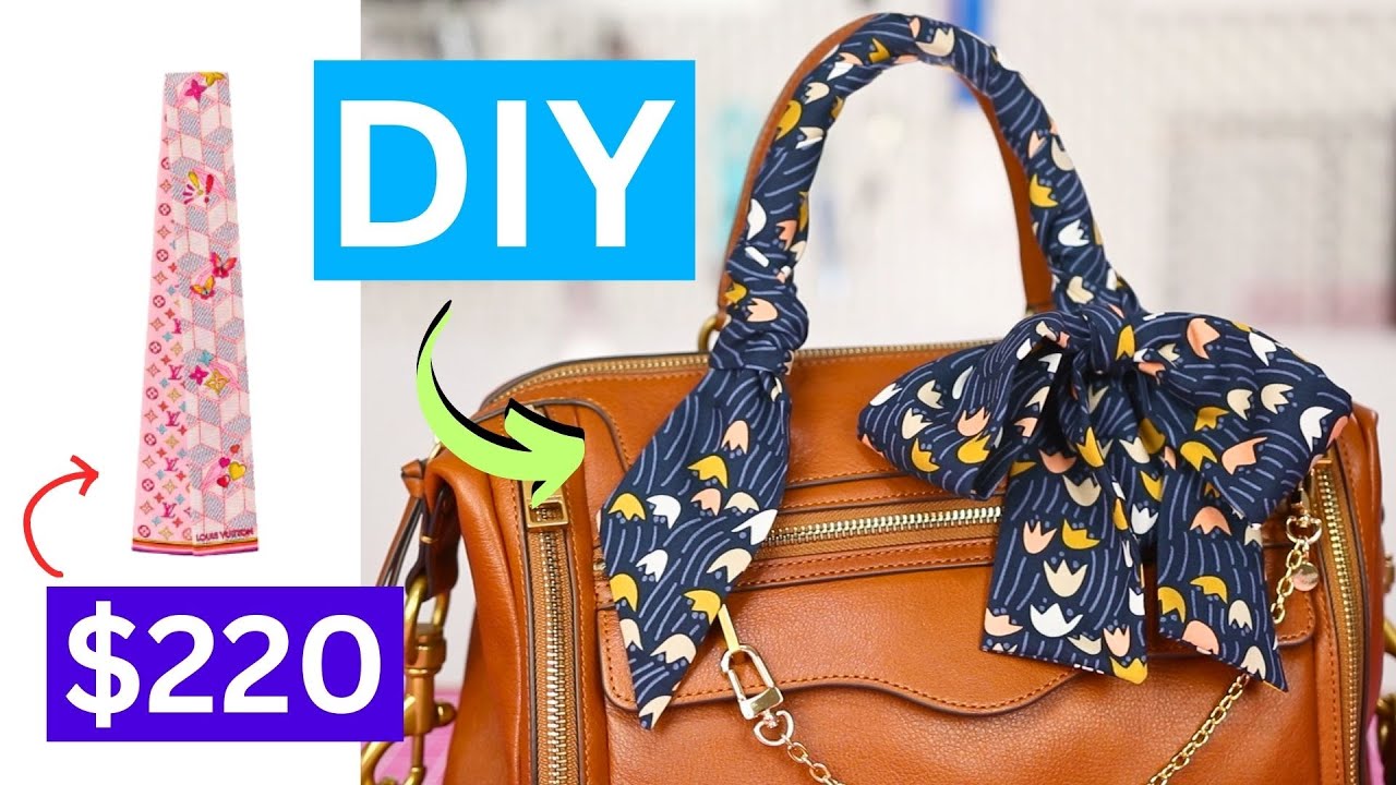 DIY Purse Charm Kit Silk Scarf Twill Handbag Bandeau Bandeaux