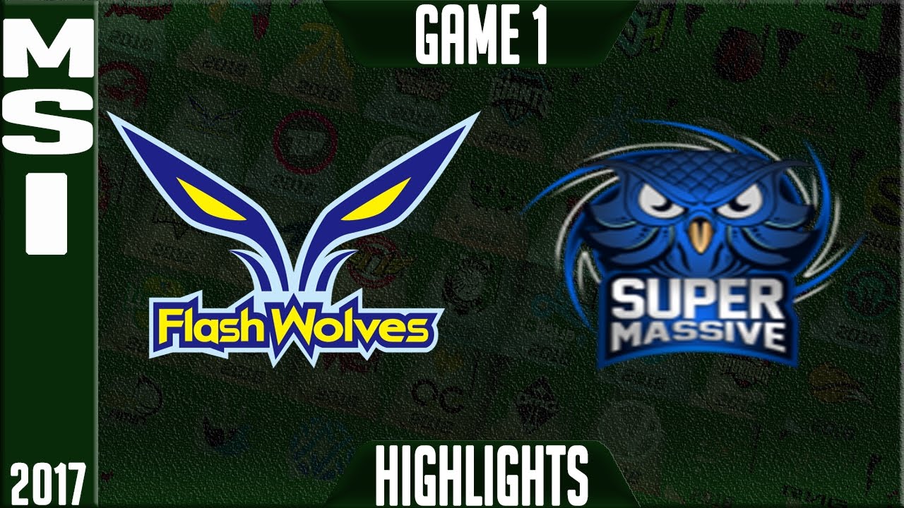 Flash Wolves vs SuperMassive eSports Highlights Game 1 - MSI Play In 2017 Semi Finals - FW vs SUP