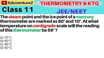 The steam point and the ice point of a mercury thermometer are marked as 80° and 10°. At what temper