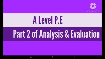 A Level PE Analysis & Evaluation | How to write the Evaluation section | Coursework | NEA | For AQA