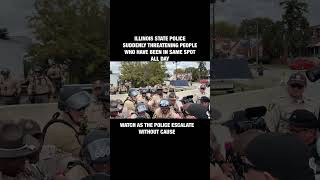 For no reason or provocation Cook county Sheriff Dept attacked and provoked people