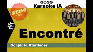 Conjunto Atardecer - Encontré - Karaoke