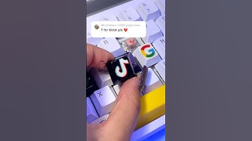 Drawing T for TikTok but on keyboard!​⁠​⁠​⁠​⁠ ​⁠​⁠#drawing #keyboard #keycaps