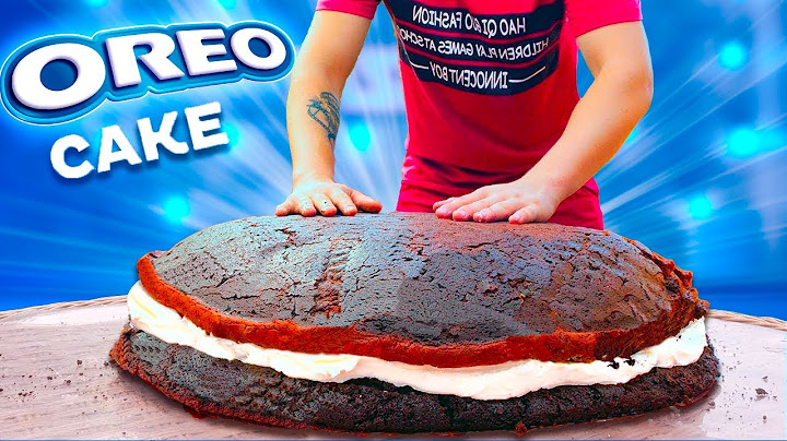 Hice un pastel Oreo gigante de 100 libras
