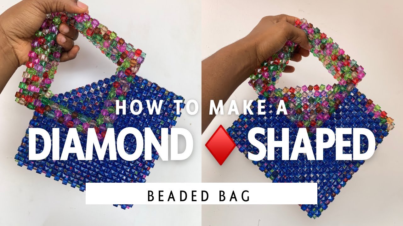 How to Make a Diamond-Shaped Beaded Bag | Easy DIY for Beginners