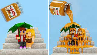 Minecraft But Nutella Has Realistic Physics with Maizen JJ | ZenBlock Craft