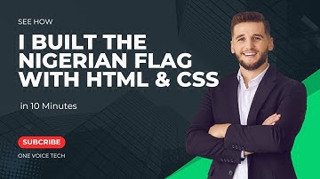 I Built the Nigerian Flag with HTML & CSS in 10 Minutes 🇳🇬
