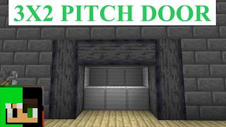 EASY 3x2 Pitch Door For Minecraft Bedrock