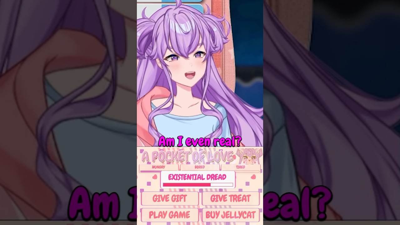 am I even real?? #vtuber #envtuber #fyp #horror #scary #clip #stream #funny #glitch #npc #romance