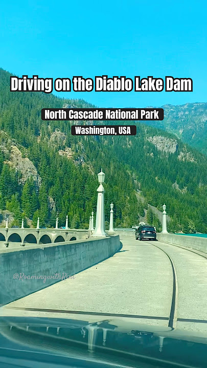 Diablo dam on the Diablo lake #northcascades #nationalpark #summertrip #travel #ytshort