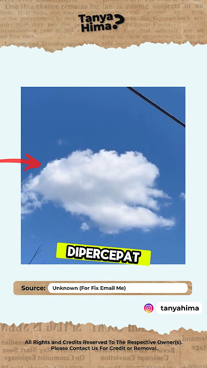 LIHAT SAMPAI AKHIR ‼️ KENAPA AWAN DI LANGIT INI TIBA-TIBA BISA MENGHILANG? #shorts