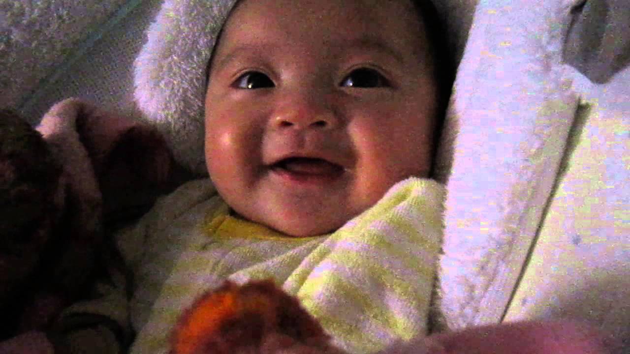 2 month old laughing