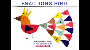 How to make a Fractions Bird Kids Maths Project Activity | SuperGirls India