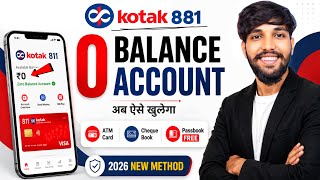 Kotak Mahindra Bank Open Account Zero Balance | Kotak 811 Account Opening Online Zero Balance