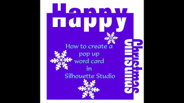 How to create a pop up word card in Silhouette Studio