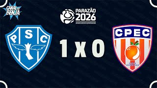 🔴 AO VIVO COM IMAGENS: PAYSANDU x CAPITÃO POÇO | PARAZÃO 2026 | Campeonato Paraense | Canal do Benja