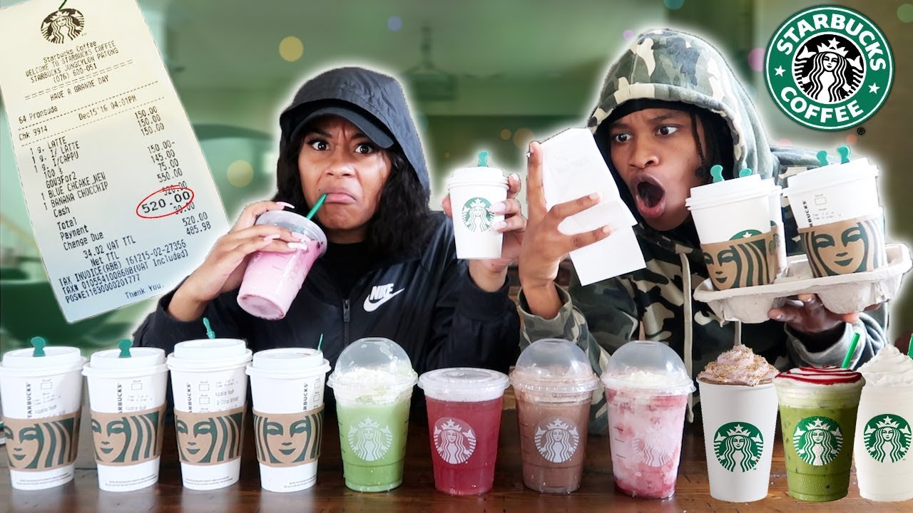 taehyung age We Ordered EVERY Drink Off The STARBUCKS Menu!