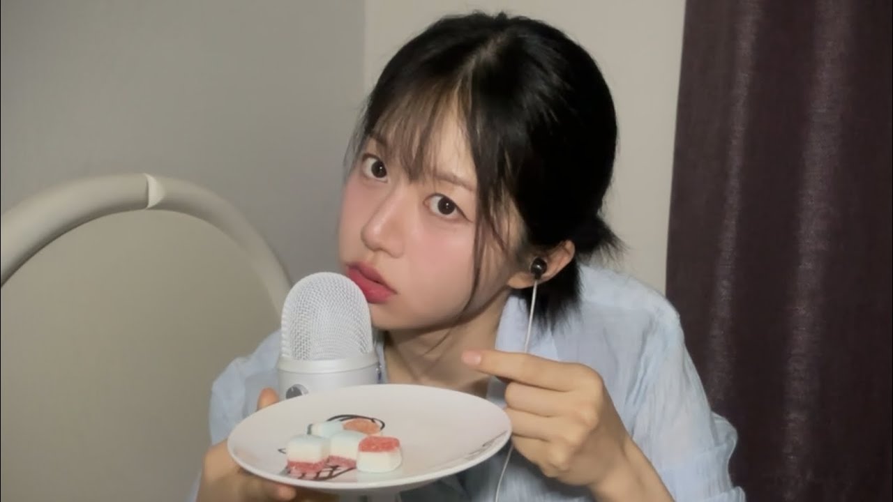 ASMR 🧠뇌가 쫀득한 젤리 씹는 소리(Chewy Jelly eating sound, 수다)