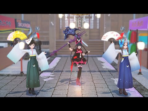 【Ray-MMD艦これ/GATE】　ロゥリィ､松風、朝風で　”　極楽浄土　Gokuraku  Jodo　”　カメラ有りVer.　4k