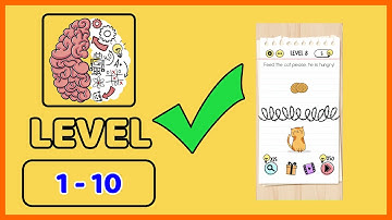 BRAIN TEST Level 1 2 3 4 5 6 7 8 9 10 Walkthrough Solutions