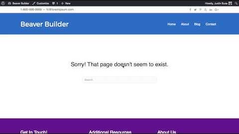 Creating 404 Layouts With Beaver Themer