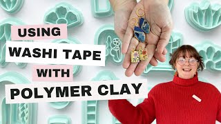 How to use Washi Tape with Polymer Clay (embellishing and embedding)