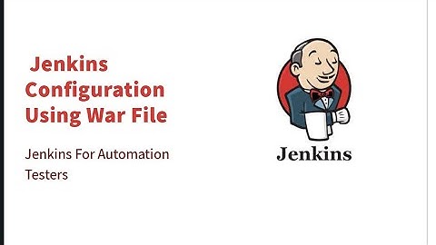 Configure Jenkins Using War File