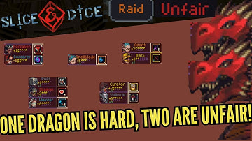 One dragon is Hard, Two are unfair! Taking so much damage! | #unfair  #raid #sliceanddice