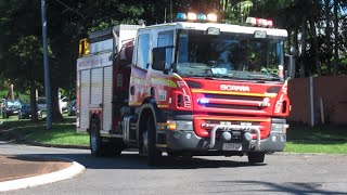 QFRS 530A responding and onscene of an AFA (Capalaba) QAS 2 units responding