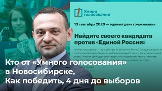 Кто от «Умного голосования» в Новосибирске, Как победить, 4 дня до выборов