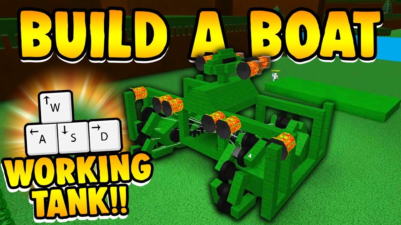 Build a Boat WORKING TANK!!! ( Drive over ANYTHING 